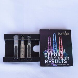 Babor 3 Pack Ampoules Minimal Effort Maximum Results, Rescue, Glow, Lift